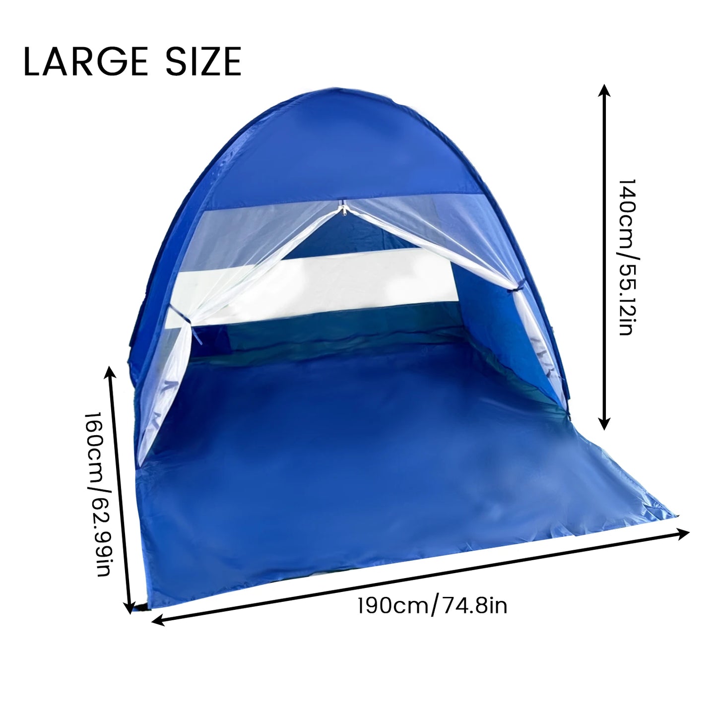 Pakicetus Pop Up Beach Tent With Handbag Compact Folding