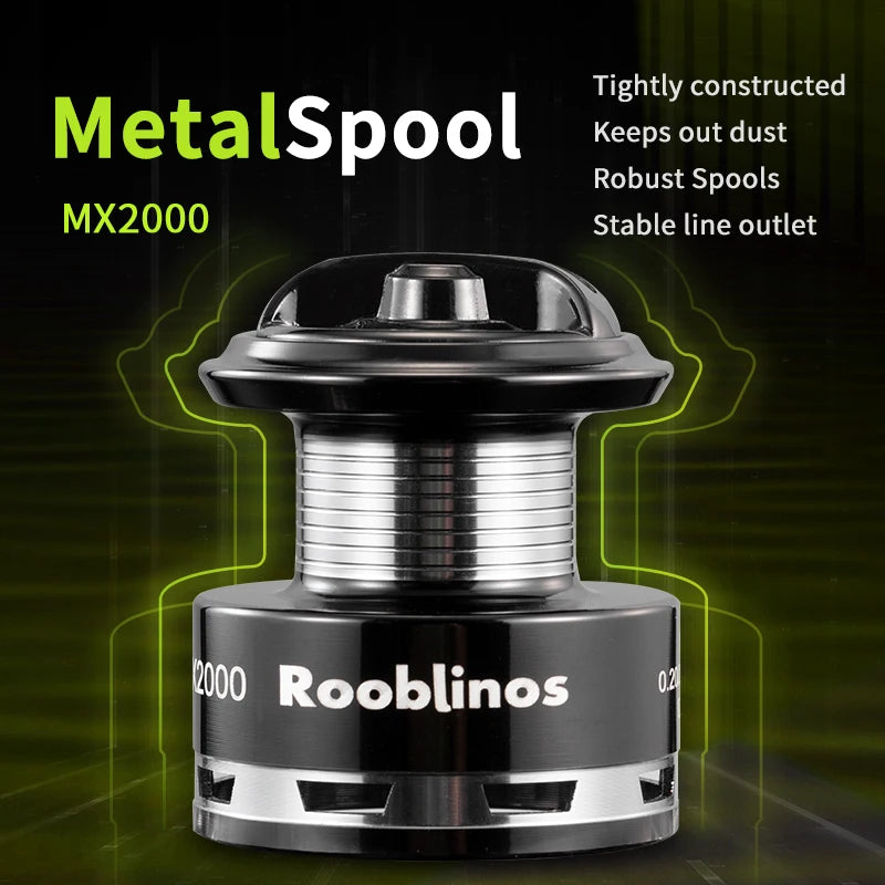 Rooblinos MX Spinning Fishing Reel Lightweight Smooth Drag