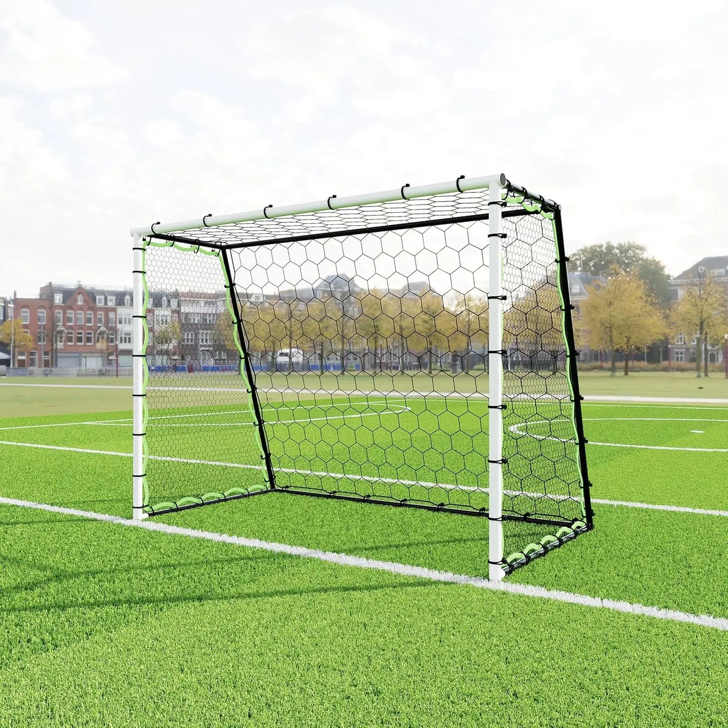 HiMISS 3-In-1 Soccer Goal Rebounder Training Net For Practice
