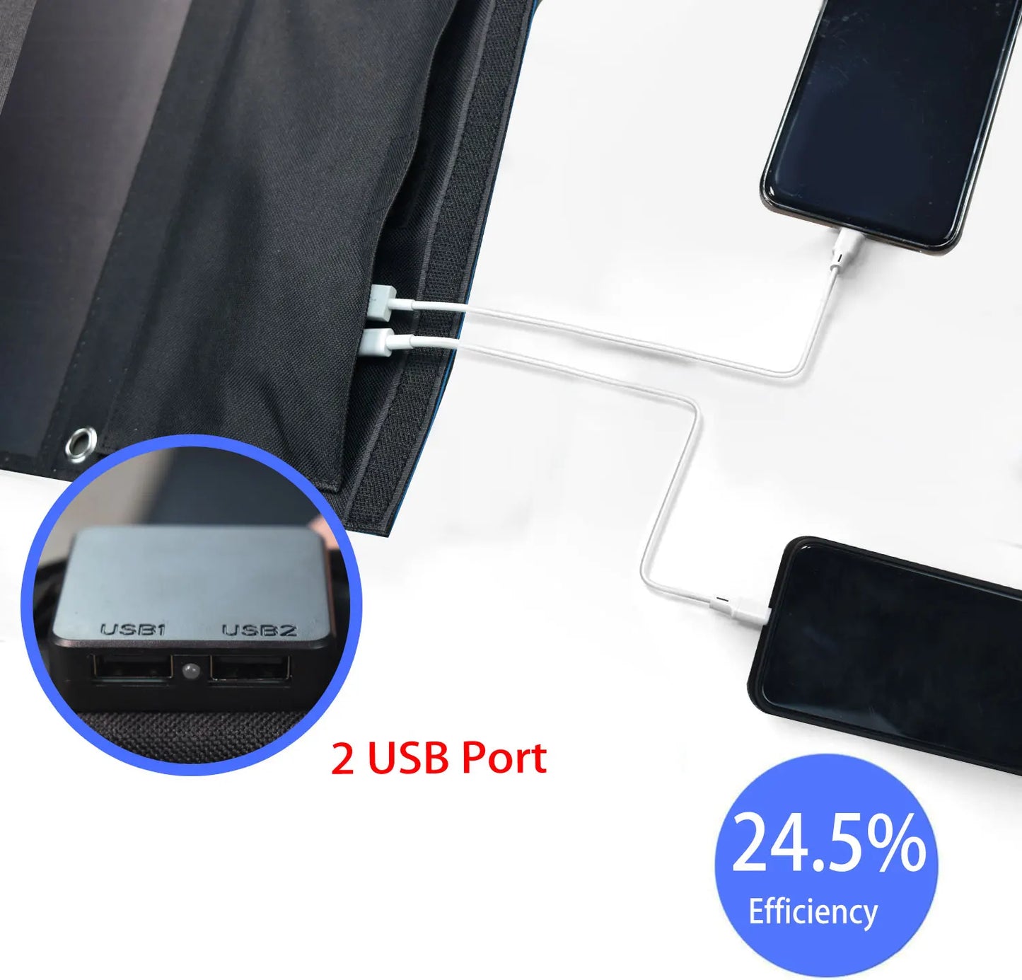 Jingyang Portable Foldable Solar Panel USB Charger