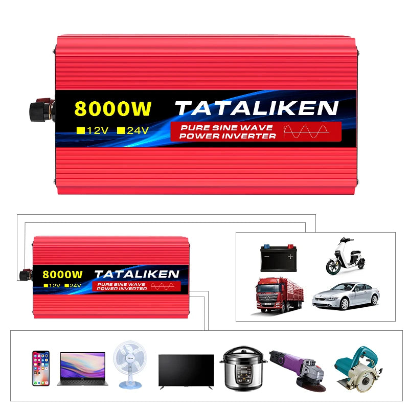Tataliken Pure Sine Wave Inverter 5000W 10000W Portable