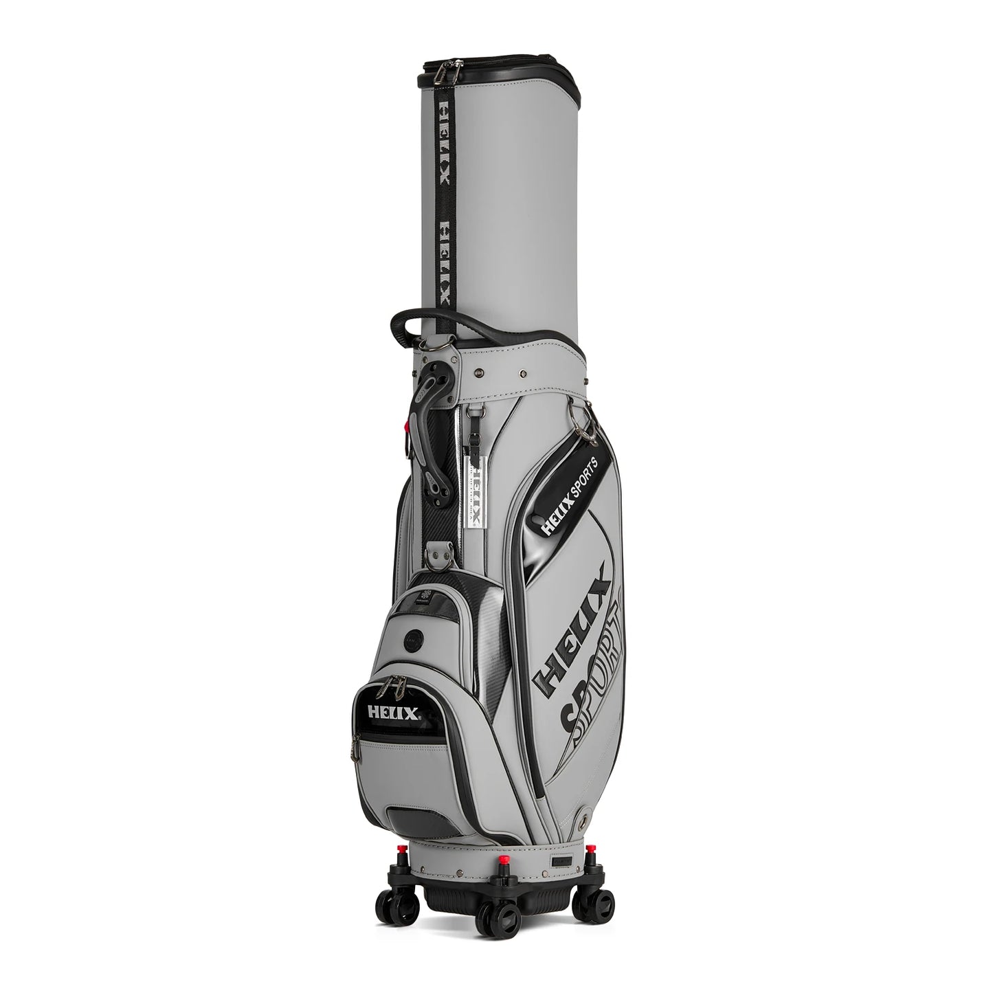 Helix Golf Bag with Four Wheels and Locking System