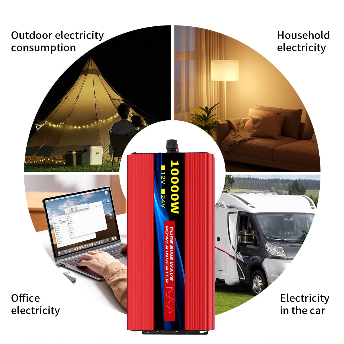 Tataliken Pure Sine Wave Inverter 5000W 10000W Portable