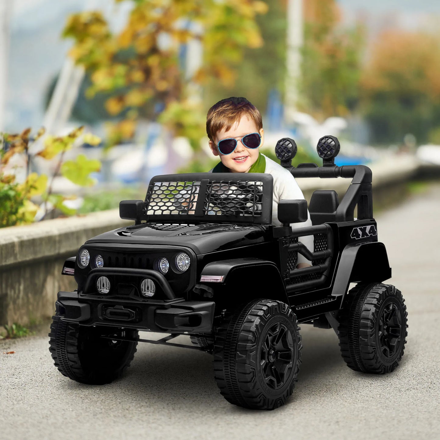 AOSOM 12V Rider Kids Car Off Road Truck With Remote