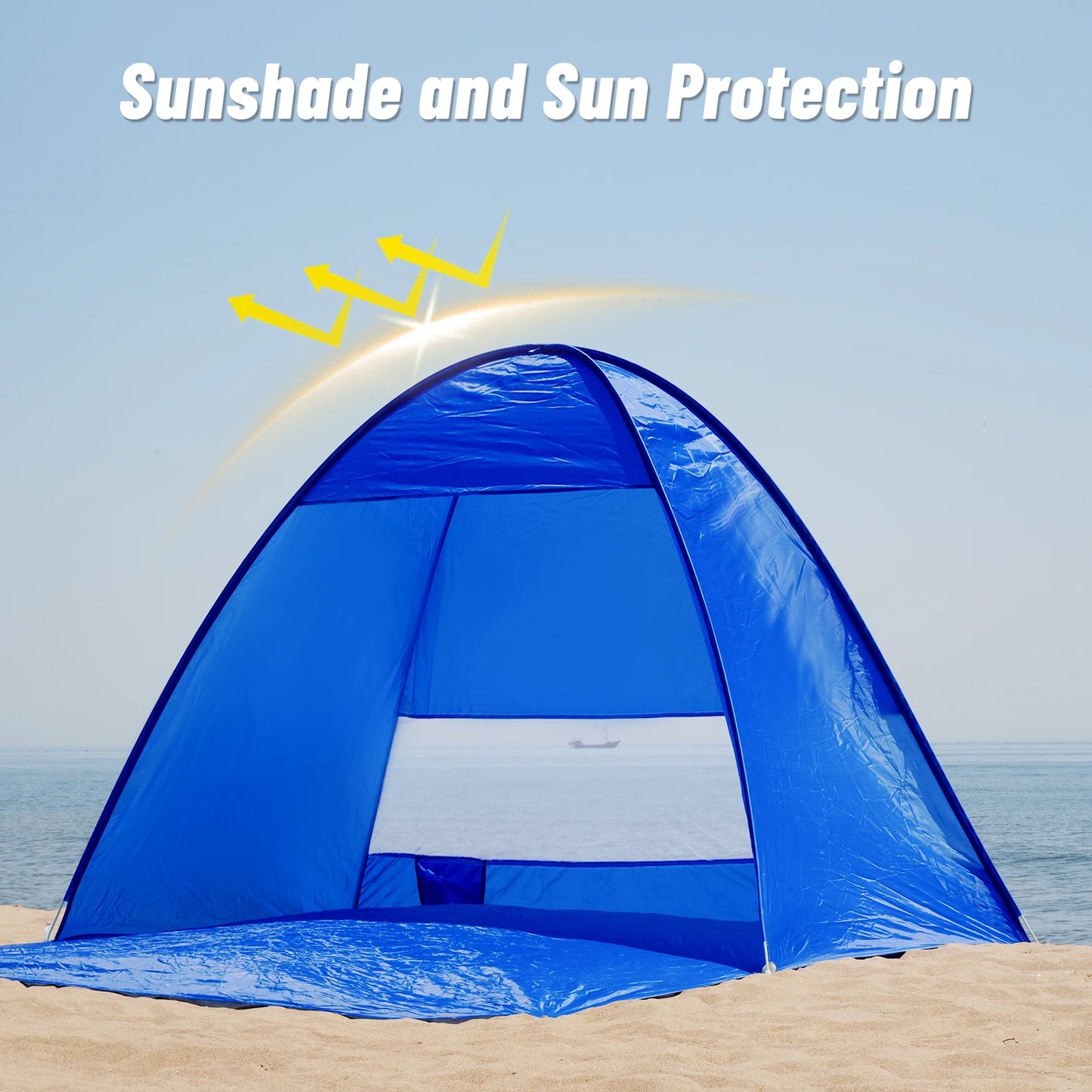 Pakicetus Pop Up Beach Tent With Handbag Compact Folding