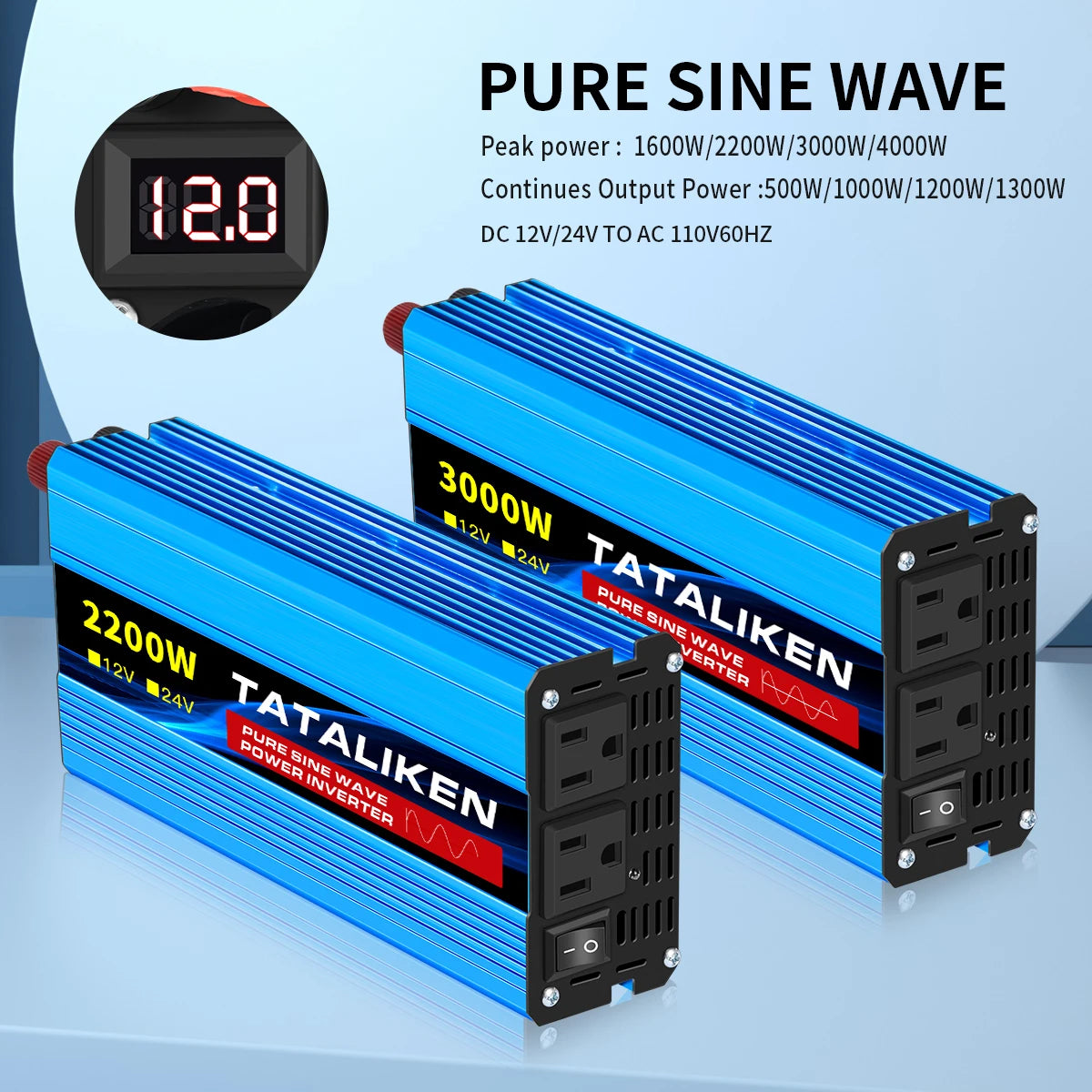 Tataliken Pure Sine Wave Inverter 5000W 10000W Portable