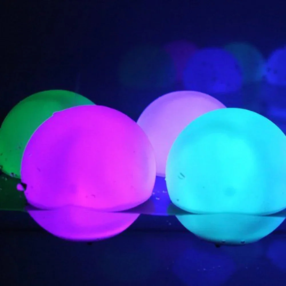 Shunmaii 16 LED Floating Pool Lights Inflatable Ball Light