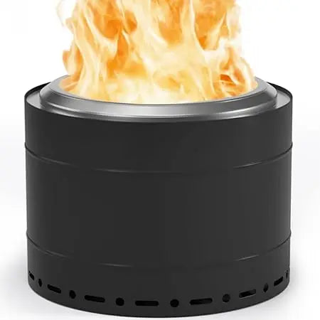Panovue Smokeless Fire Pit With Carry Bag Stainless Steel