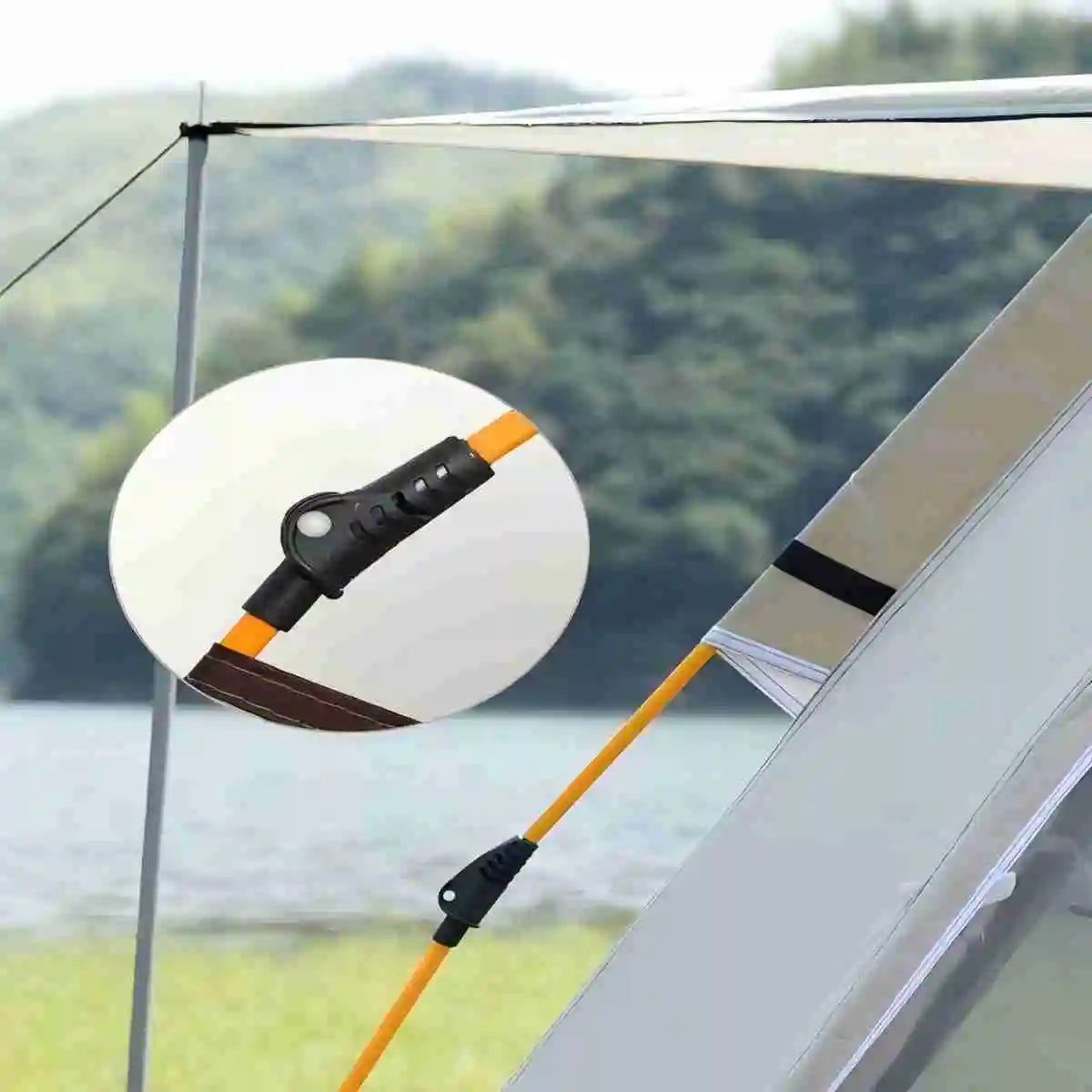 Pakicetus Outdoor Shelter Sunshade Camping Tent With Two Doors