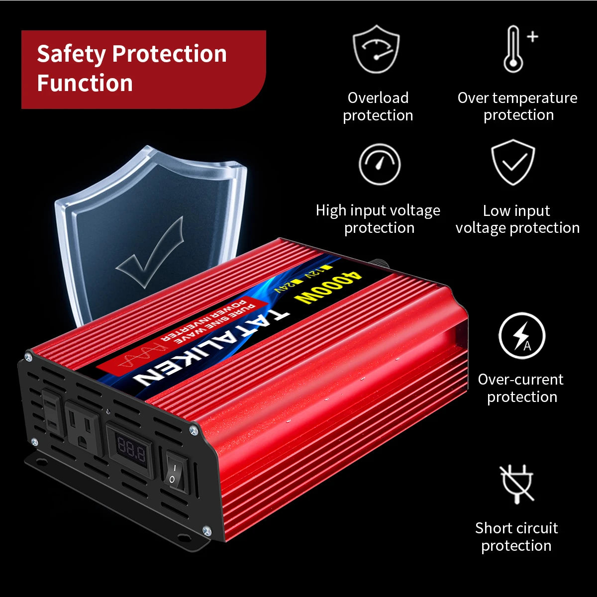 Tataliken Pure Sine Wave Inverter 5000W 10000W Portable