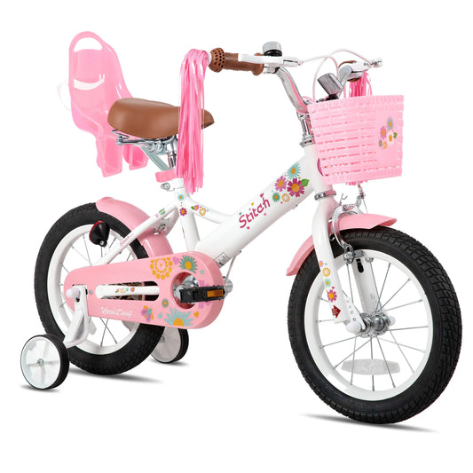 JOYSTAR Kids Bike For Ages 2-7 With Doll Seat Streamers
