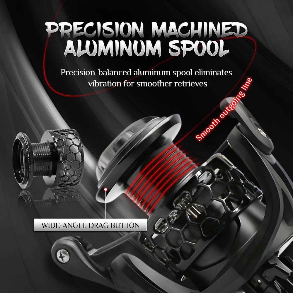 Rooblinos GTA2 Spinning Reel 5 Plus 1 Bearings Gear Ratio