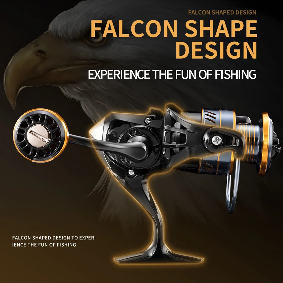 Rooblinos Spinning Fishing Reel 10kg Max Drag High Speed