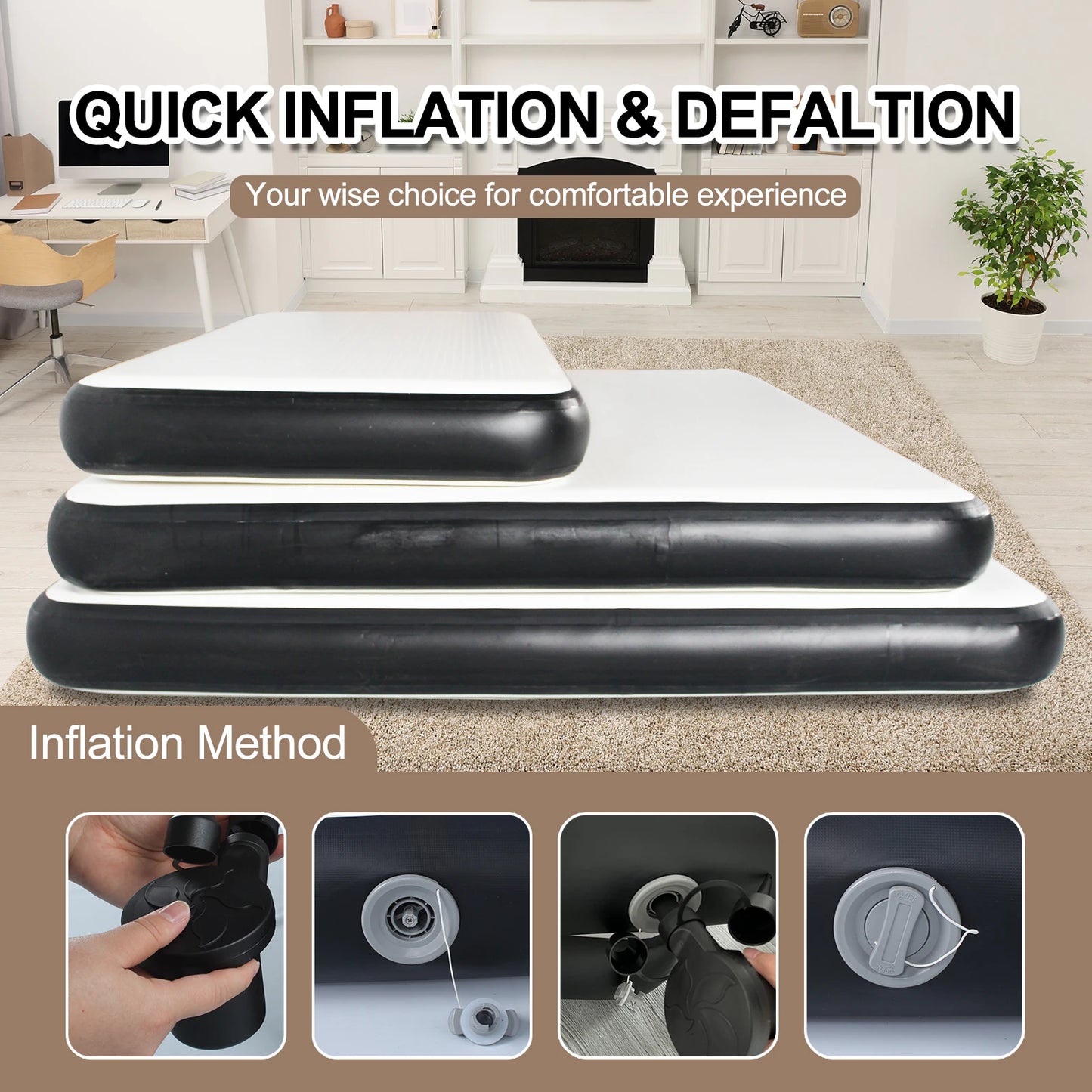 By Inflating Camping Air Cushion Bed Inflatable Mattress