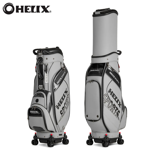Helix Golf Bag with Four Wheels and Locking System