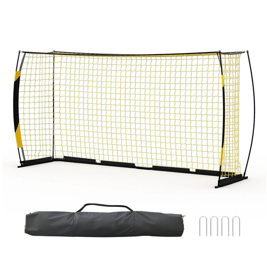 HiMISS Soccer Goal for Backyard Portable with Sturdy Metal Frame