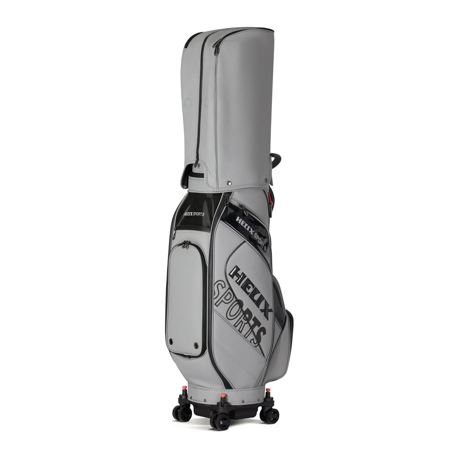 Helix Golf Bag with Four Wheels and Locking System