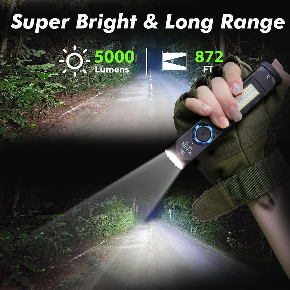 Sofirn IF23 Pro RGB 5000lm LED Flashlight USBC Rechargeable Torch