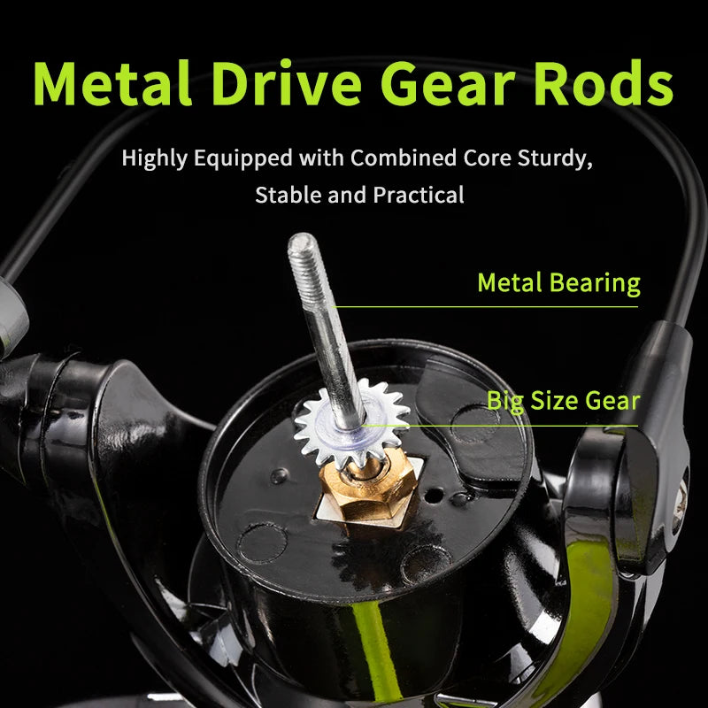 Rooblinos MX Spinning Fishing Reel Lightweight Smooth Drag