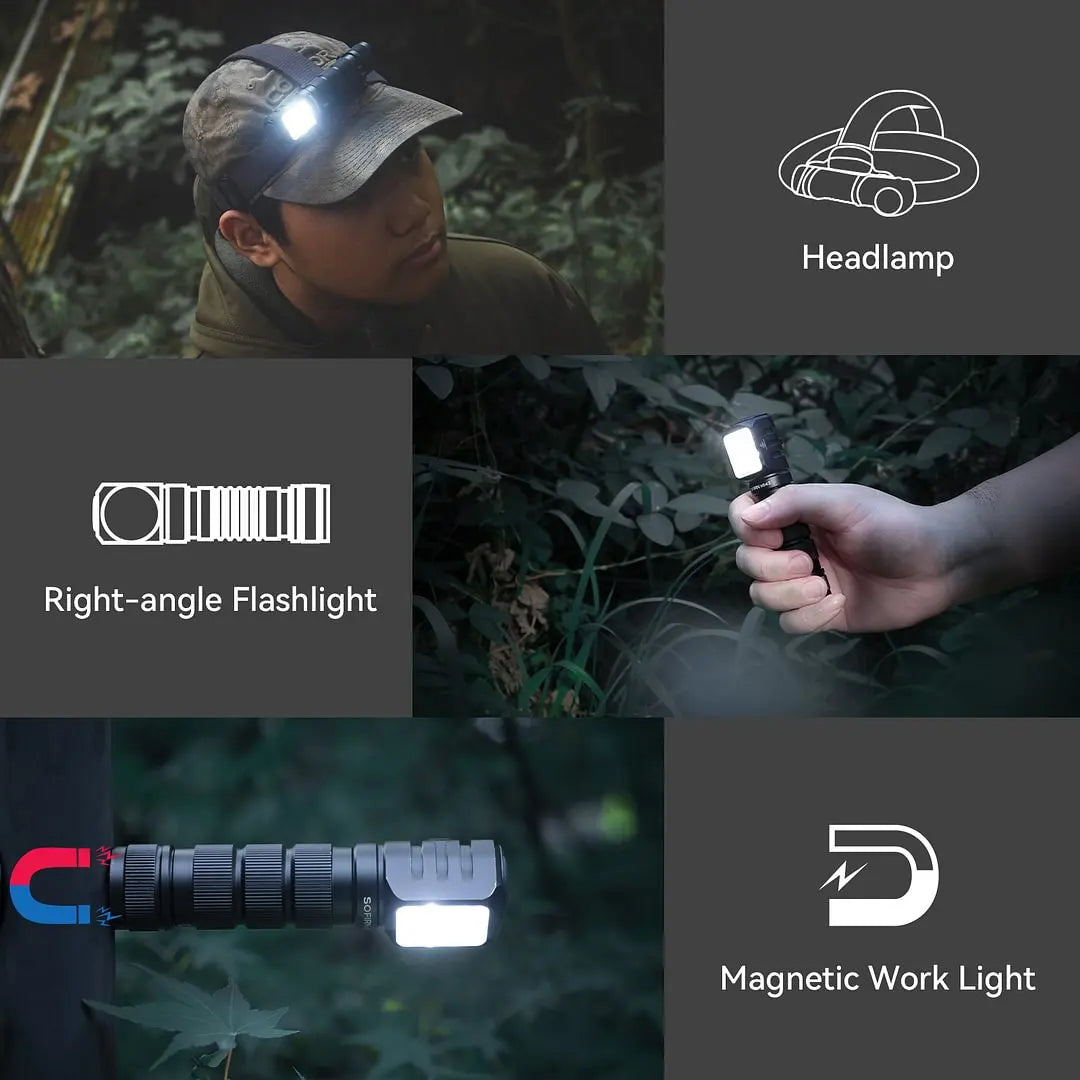 Sofirn HS42 Headlamp 2100 Lumen USB C Rechargeable Power Bank