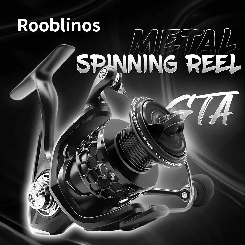 Rooblinos GTA2 Spinning Reel 5 Plus 1 Bearings Gear Ratio
