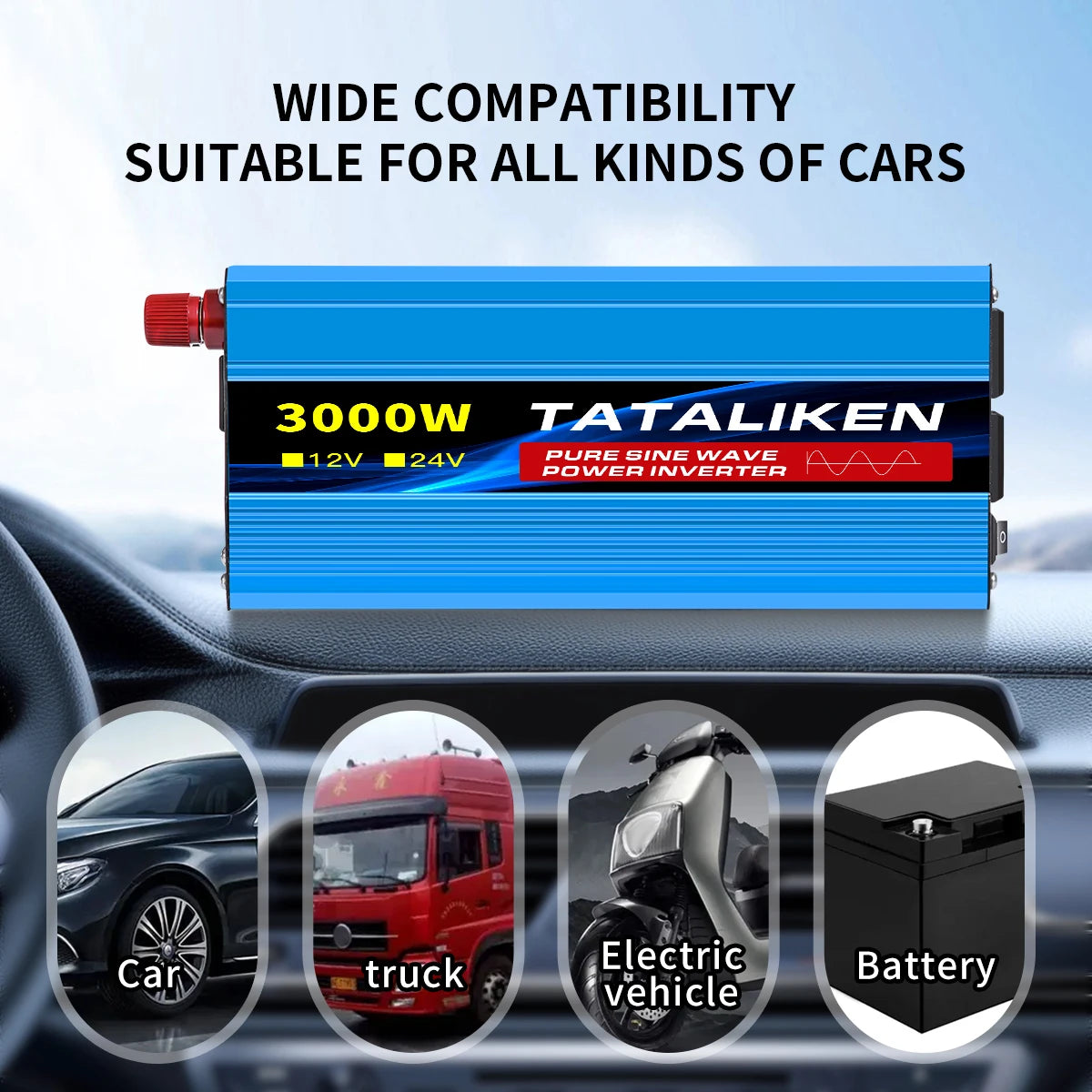 Tataliken Pure Sine Wave Inverter 5000W 10000W Portable
