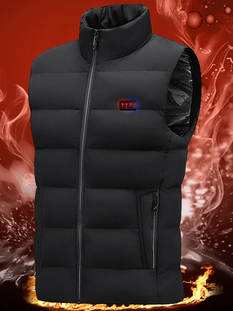 NONECN Unisex Heated Vest Lightweight Electric Gilet For Outdoors