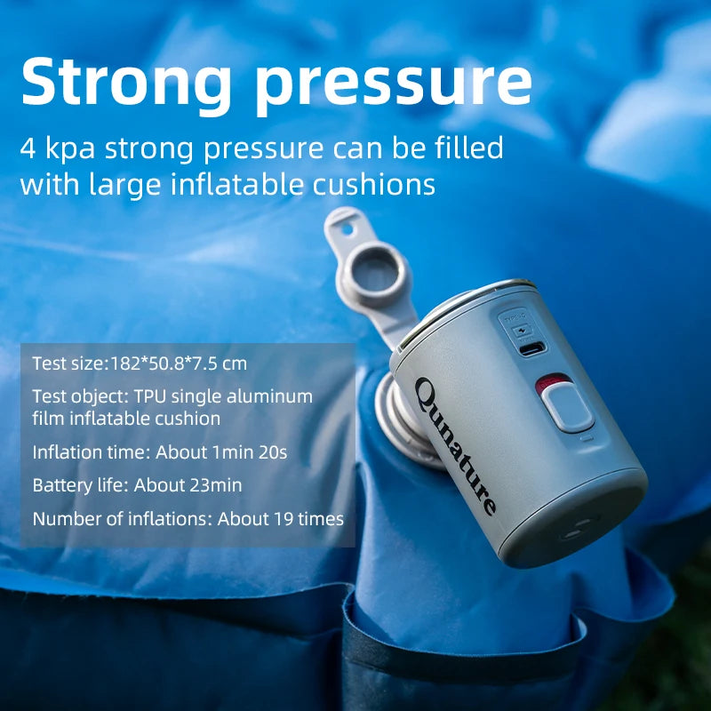 Qunature Multifunctional Electric Air Pump Outdoor Portable Camping