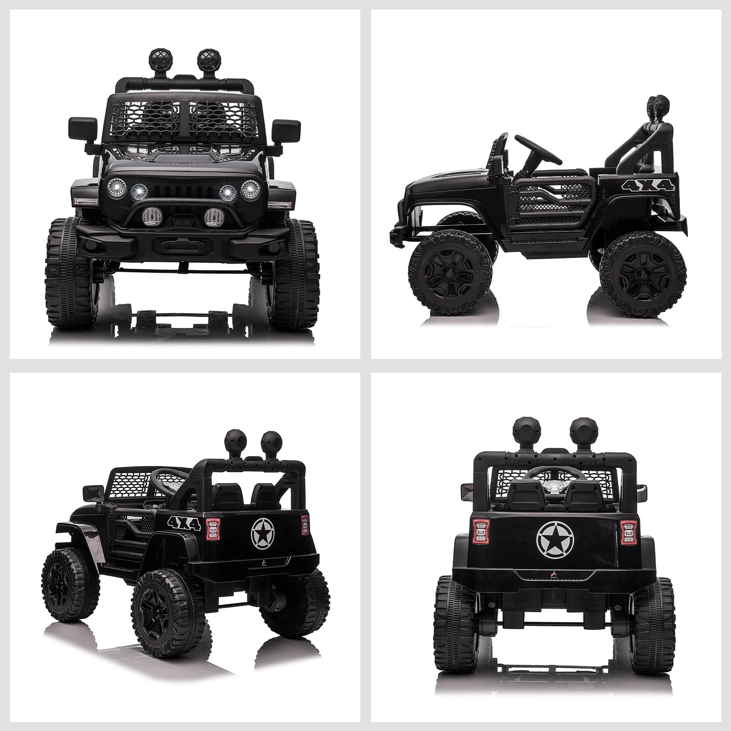 AOSOM 12V Rider Kids Car Off Road Truck With Remote