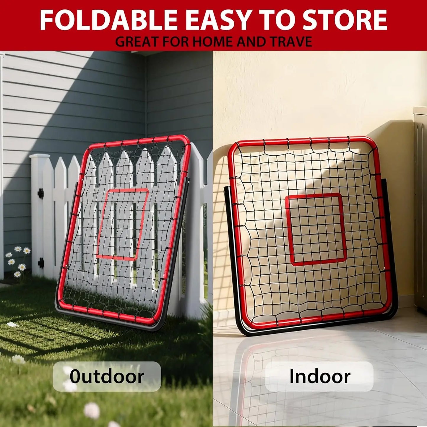 Origin Soccer Rebounder Net With Metal Frame For Training