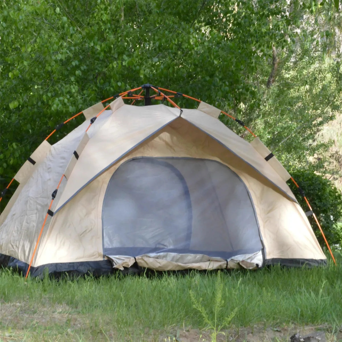 Pakicetus Outdoor Automatic Quick Opening Rainproof Tent With Two Doors