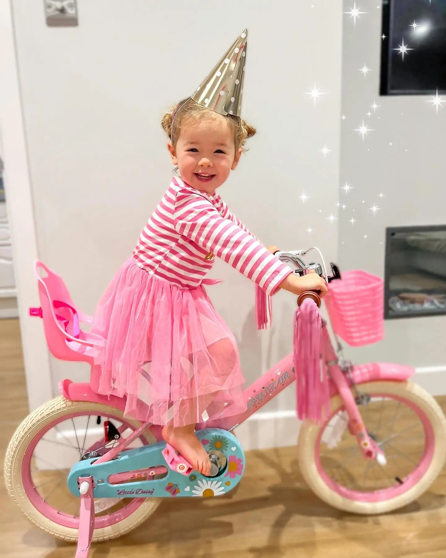 JOYSTAR Kids Bike For Ages 2-7 With Doll Seat Streamers