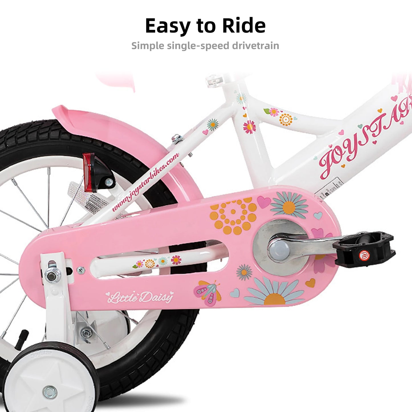 JOYSTAR Kids Bike For Ages 2-7 With Doll Seat Streamers