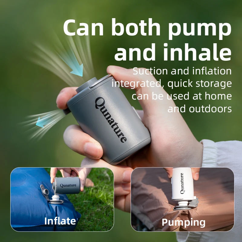 Qunature Multifunctional Electric Air Pump Outdoor Portable Camping
