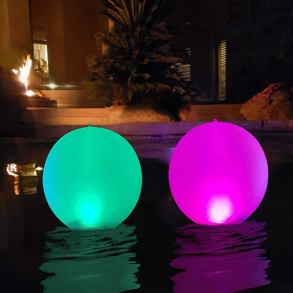 Shunmaii 16 LED Floating Pool Lights Inflatable Ball Light